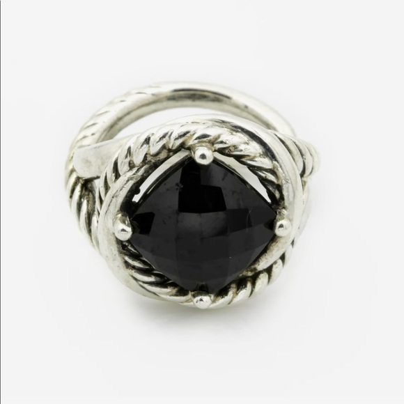 DAVID YURMAN * Black Onyx Infinity Ring - Picture 3 of 10